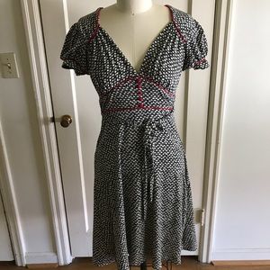Vintage Sailor Style 40s Dress